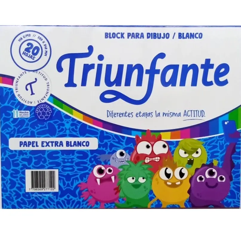 BLOCK DIBUJO N5 BLANCO TRIUNFANTE