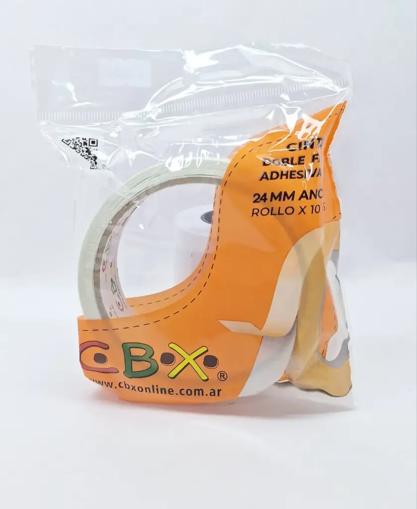 CINTA ADHESIVA DOBLE FAZ 24MMX10MTS CBX