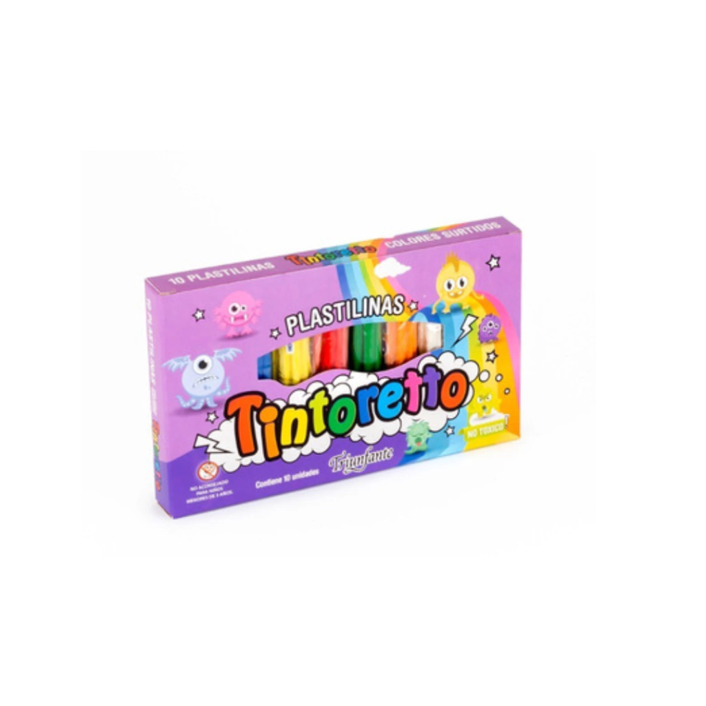 PLASTILINA 20GR 10U TINTORETTO