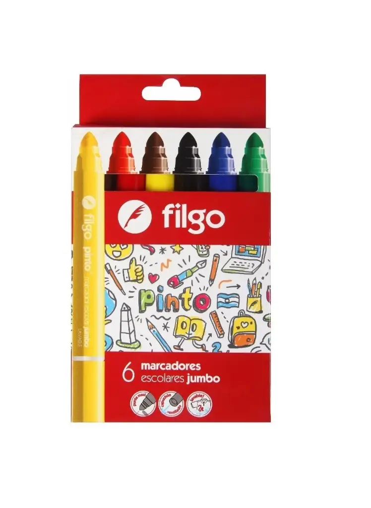 MARCADOR ESCOLAR X 6 JUMBO