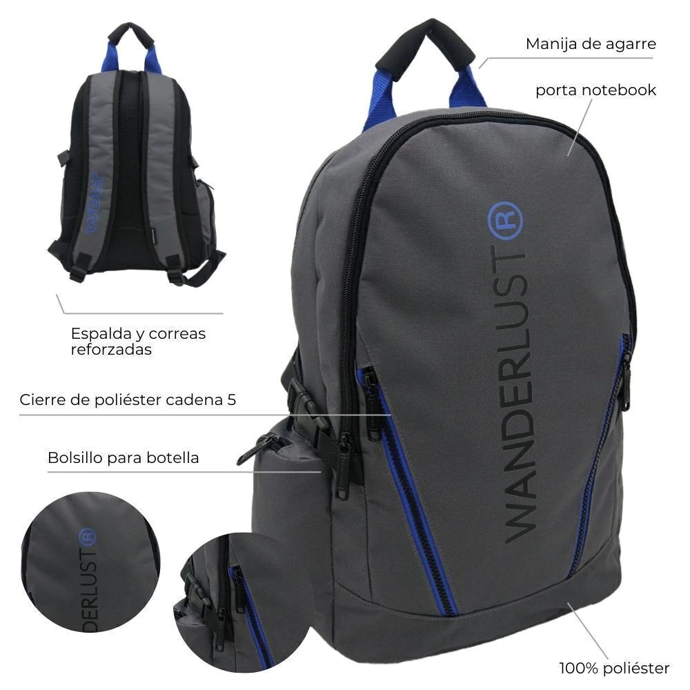 MOCHILA WDLT CON PORTA NOTEBOOK