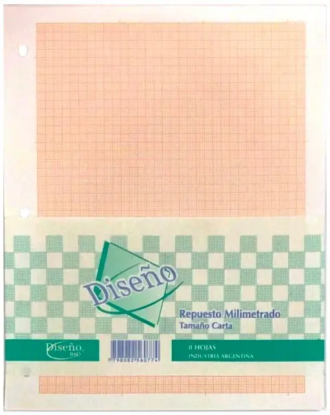 REPUESTO HOJA MILIMETRADA N3 DISEÑO