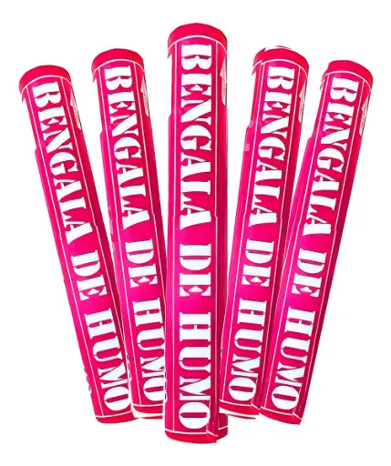 [LIB641] BENGALA DE HUMO ROSA