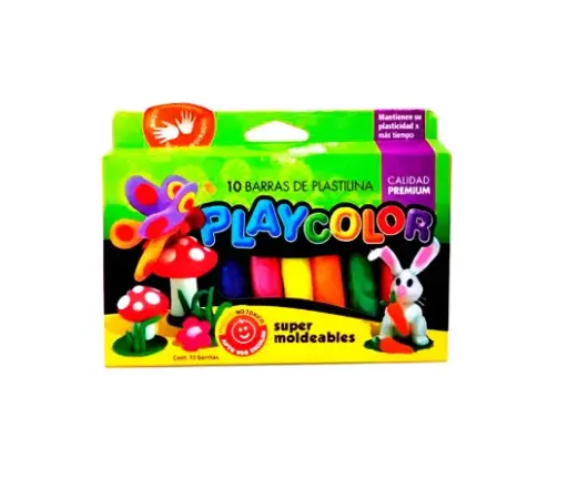 [LIB124] PLASTILINA X10 UNIDADES PLAYCOLOR