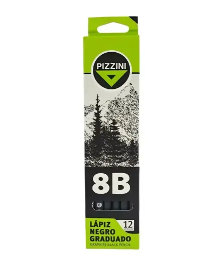 LAPIZ NEGRO 8B PIZZINI 